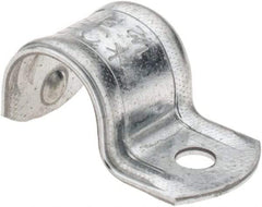 Value Collection - Steel Pipe Strap for 1/2" Conduit - For Use with Intermediate Metal Conduit & Rigid Conduit - Exact Industrial Supply