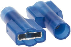 Value Collection - 16 to 14 AWG, Nylon, Fully Insulated, Female Wire Disconnect - 1/4" Wide Tab, CSA Certified, UL Listed - Exact Industrial Supply