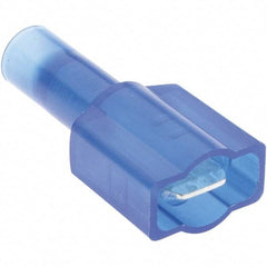 Value Collection - 12 to 10 AWG Compatible, Nylon Fully Insulated, Crimp-On Butt Splice Terminal - Blue - Exact Industrial Supply