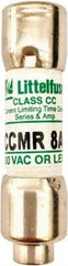 Value Collection - 250 VDC, 600 VAC, 8 Amp, Time Delay General Purpose Fuse - 300 at AC kA Rating - Exact Industrial Supply