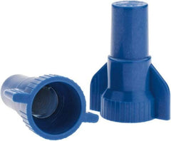 Value Collection - 12 to 6 AWG, Wing Twist on Wire Connector - Blue - Exact Industrial Supply