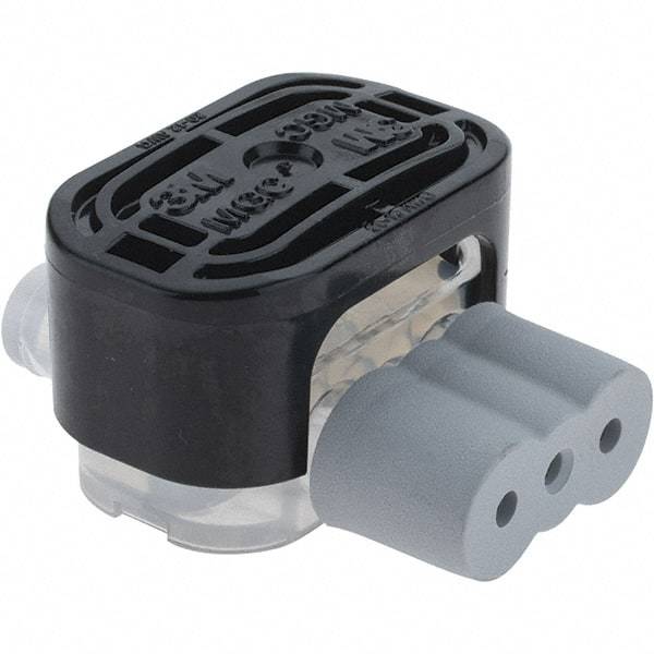 Value Collection - 20 to 12 AWG, Black, IDC, Pigtail Quick Splice Connector - Exact Industrial Supply