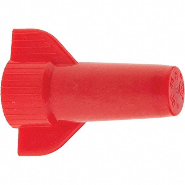 Value Collection - 2, 20 to 4, 10 AWG, 1,000 Volt (Lighting) & 600 Volt (Building Wire), Corrosion Resistant & Flame Retardant, Wing Twist on Wire Connector - Red, 221°F - Exact Industrial Supply