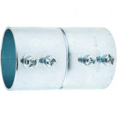 Value Collection - 1-1/2" Trade, Steel Set Screw EMT Conduit Coupling - Exact Industrial Supply