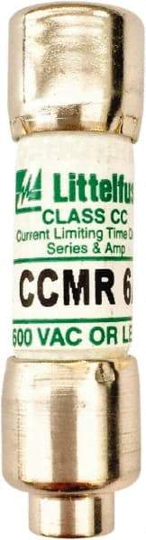 Value Collection - 250 VDC, 600 VAC, 6 Amp, Time Delay General Purpose Fuse - 300 at AC kA Rating - Exact Industrial Supply