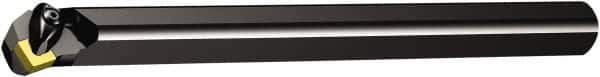 Sandvik Coromant - 1.2008" Min Bore Diam, 12" OAL, 1" Shank Diam, A..DCLNR/L Indexable Boring Bar - Wedge Holding Method - Exact Industrial Supply