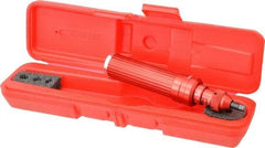 Proto - 20 to 100 In/Oz, Certified Adjustable Torque Limiting Screwdriver - 6-1/2" OAL, 1/4" Drive, 2 In/oz Graduation - Exact Industrial Supply