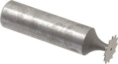 Whitney Tool Co. - 1/2" Diam x 1/64" Face Width, Cobalt, 12 Teeth, Shank Connection Woodruff Keyseat Cutter - Uncoated, 2-1/64" OAL x 1/2" Shank, Straight Teeth - Exact Industrial Supply