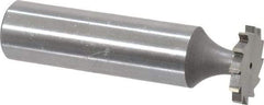 Whitney Tool Co. - 5/8" Diam x 5/64" Face Width, Cobalt, 12 Teeth, Shank Connection Woodruff Keyseat Cutter - Uncoated, 2-5/64" OAL x 1/2" Shank, Straight Teeth - Exact Industrial Supply