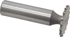 Whitney Tool Co. - 1" Diam x 1/16" Face Width, Cobalt, 16 Teeth, Shank Connection Woodruff Keyseat Cutter - Uncoated, 2-1/16" OAL x 1/2" Shank, Straight Teeth - Exact Industrial Supply