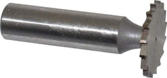 Whitney Tool Co. - 1" Diam x 5/64" Face Width, Cobalt, 16 Teeth, Shank Connection Woodruff Keyseat Cutter - Uncoated, 2-5/64" OAL x 1/2" Shank, Straight Teeth - Exact Industrial Supply