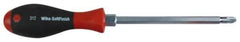 Wiha - #3, 10-11/16" OAL, Demolition Phillips Screwdriver - 6" Blade Length, Ergonomic Handle - Exact Industrial Supply