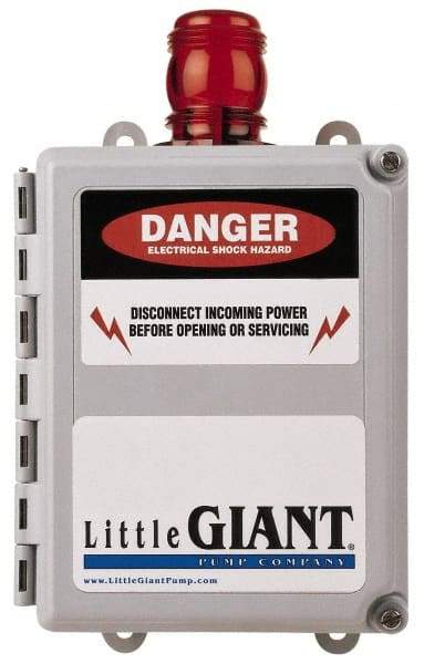 Little Giant Pumps - High-Water Alarms Voltage: 200-240 Material: PVC - Exact Industrial Supply