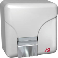 ASI-American Specialties, Inc. - 1800 Watt White Finish Electric Hand Dryer - 110/120 Volts, 15 Amps, 9-7/16" Wide x 9-41/64" High x 6-3/8" Deep - Exact Industrial Supply