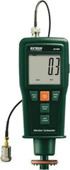 Extech - Accurate up to 0.05%, Contact and Noncontact Tachometer - 7.4 Inch Long x 3 Inch Wide x 1.8 Inch Meter Thick, 0.5 to 99,999 RPM Measurement - Exact Industrial Supply