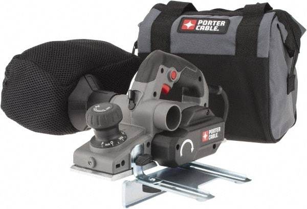 Porter-Cable - 120 Volt, 6 Amp, 16,500 RPM, Handheld Planer Kit - 5/64 Inch Depth of Cut, 3-1/4 Inch Wide, 0.47 Inch Depth Capacity - Exact Industrial Supply