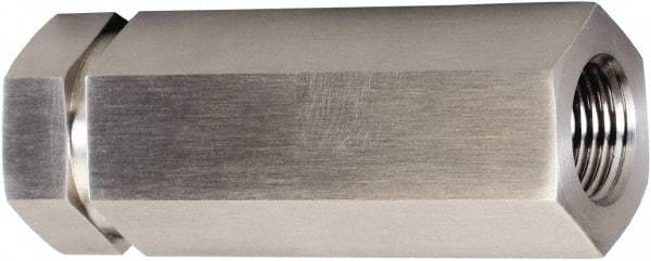 Brennan - 3/4" Stainless Steel Check Valve - Check Valve, FNPT, 6,000 WOG - Exact Industrial Supply