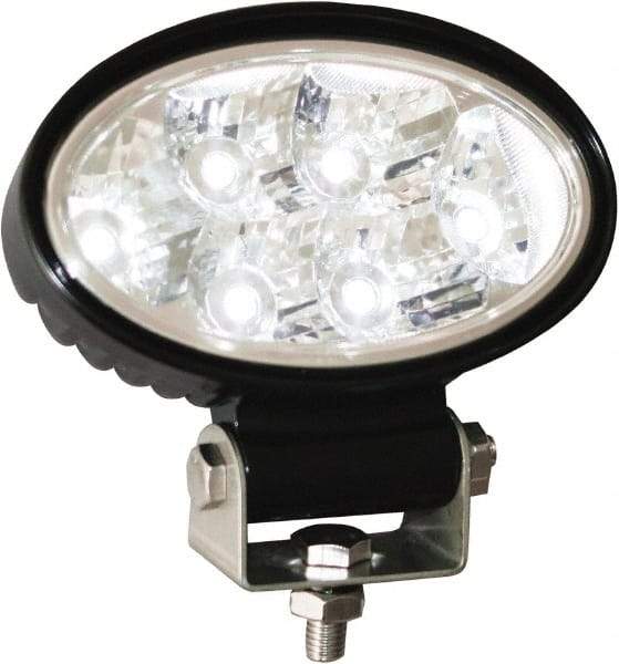 Buyers Products - 12 to 24 Volt, Clear Flood Beam Light - 1.5 Amps, 1,350 Lumens, 6 LED Lamp - Exact Industrial Supply