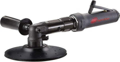 Ingersoll-Rand - 5,500 OPM, 25 CFM Air Consumption, 90 psi Air Pressure, Extended Angle Air Orbital Sander - Round Pad, 1/4 NPT Inlet - Exact Industrial Supply