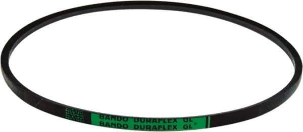 Bando - Section 5L, 21/32" Wide, 100" Outside Length, V-Belt - Black, Duraflex, No. 5L1000 - Exact Industrial Supply