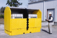UltraTech - IBC Storage Lockers Type: IBC Pallet Number of Totes: 2 - Exact Industrial Supply