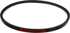 Bando - Section B, 21/32" Wide, 123" Outside Length, V-Belt - Black, Power King, No. B120 - Exact Industrial Supply