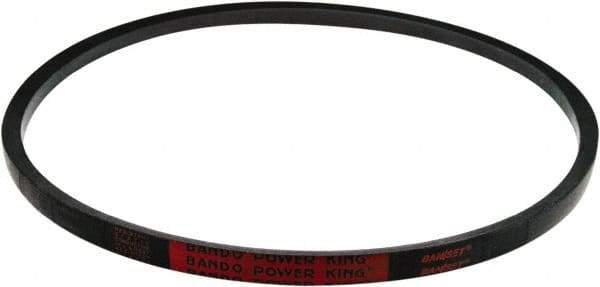 Bando - Section D, 1" Wide, 602" Outside Length, V-Belt - Black, Power King, No. D600 - Exact Industrial Supply