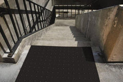 UltraTech - 4 Ft. Long x 2 Ft. Wide, Urethane Surface, Molded Bubble Entrance Matting - Outdoor, Heavy Traffic, Urethane, Black - Exact Industrial Supply