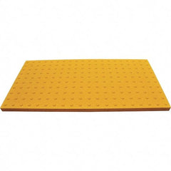 UltraTech - 5 Ft. Long x 2 Ft. Wide, Urethane Surface, Molded Bubble Entrance Matting - Outdoor, Heavy Traffic, Urethane, Yellow - Exact Industrial Supply