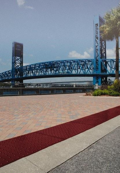 UltraTech - 3 Ft. Long x 2 Ft. Wide, Urethane Surface, Molded Bubble Entrance Matting - Outdoor, Heavy Traffic, Urethane, Red - Exact Industrial Supply