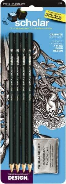 Prismacolor - 2B/2H/Extra Soft/HB Graphite Pencil - Graphite - Exact Industrial Supply