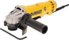 DeWALT - 4-1/2" Wheel Diam, 11,000 RPM, Corded Angle & Disc Grinder - 5/8-11 Spindle, 120 Volts, 11 Amps - Exact Industrial Supply