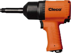 Cleco - 1/2" Drive, 8,000 RPM, 800 Ft/Lb Torque Impact Wrench - Pistol Grip Handle, 1,250 IPM, 40.5 CFM, 90 psi, 1/4" NPT Inlet - Exact Industrial Supply