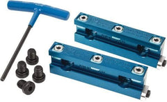 Kurt - 0.63" Jaw Width, Quick Change Jaw System, Vise Jaw Set - Aluminum Alloy, Bolt On, Soft Jaws - Exact Industrial Supply