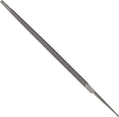 Anglo American - 6" Long, Bastard Cut, Taper American-Pattern File - Single Cut, 0.24" Overall Thickness, Tang - Exact Industrial Supply