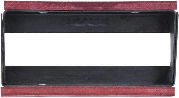 Irwin - 3" Wide x 3.8" High x 1.1" Thick, Flat/No Step Vise Jaw - Fixed Jaw, Compatible with Record Bench Vises - Exact Industrial Supply