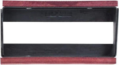 Irwin - 3" Wide x 3.8" High x 1.1" Thick, Flat/No Step Vise Jaw - Fixed Jaw, Compatible with Record Bench Vises - Exact Industrial Supply