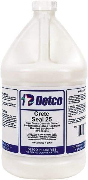 Detco - 1 Gal Bottle Glossy Clear Sealer - 400 Sq Ft/Gal Coverage, <100 g/L g/L VOC Content - Exact Industrial Supply