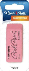 Paper Mate - Rectangle Rubber Eraser - Pink - Exact Industrial Supply