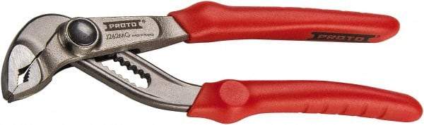 Proto - 7-9/32" OAL, 1-27/64" Max Capacity, 48mm Jaw Length, 12 Position Tongue & Groove Pliers - Slim Head - Exact Industrial Supply