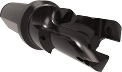 Allied Machine and Engineering - 20 to 22mm Diam, Straight Shank, 25.4mm Body Shank Diam, Combo Chamfer and Countersink Drill - TCMT 110204 Insert, 115.49mm OAL - Exact Industrial Supply
