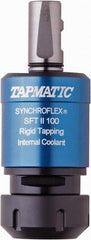 Tapmatic - 1" Straight Shank Diam Rigid Tapping Adapter - 5/8 to 1" Tap Capacity, 4.6062" Projection, Through Coolant - Exact Industrial Supply