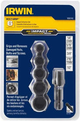 Irwin - 6 Piece Bolt Extractor Set - Clam Shell - Exact Industrial Supply