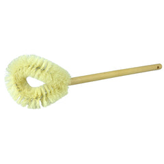 Toilet Bowl Brush, Professional, White Tampico Fill, Hardwood Handle - Exact Industrial Supply