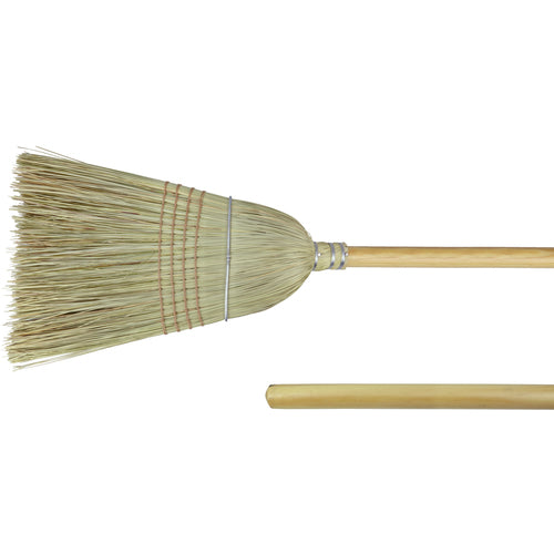 18″ - Corn & Fiber Medium Upright Broom - Exact Industrial Supply