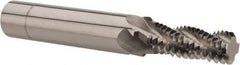 Scientific Cutting Tools - 1/2-13 UNC, 0.4" Cutting Diam, 4 Flute, Solid Carbide Helical Flute Thread Mill - Internal/External Thread, 1.108" LOC, 3-1/2" OAL, 1/2" Shank Diam - Exact Industrial Supply