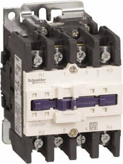 Schneider Electric - 4 Pole, 110 Coil VAC at 50/60 Hz, 80 Amp at 440 VAC, Nonreversible IEC Contactor - Bureau Veritas, CCC, CSA, CSA C22.2 No. 14, DNV, EN/IEC 60947-4-1, EN/IEC 60947-5-1, GL, GOST, LROS, RINA, RoHS Compliant, UL 508, UL Listed - Exact Industrial Supply
