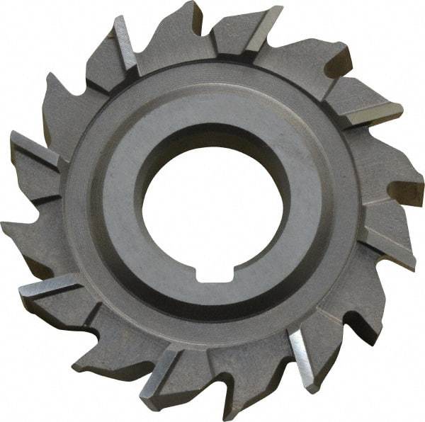 Keo - 3" Diam x 1/2" Width of Cut, 16 Teeth, High Speed Steel Side Milling Cutter - Staggered Teeth, Uncoated - Exact Industrial Supply