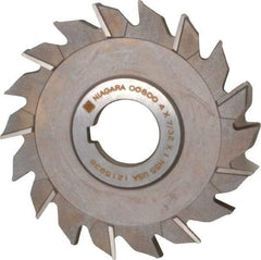 Keo - 4" Diam x 7/32" Width of Cut, 18 Teeth, High Speed Steel Side Milling Cutter - Staggered Teeth, Uncoated - Exact Industrial Supply