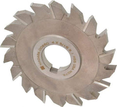 Keo - 4" Diam x 5/16" Width of Cut, 18 Teeth, High Speed Steel Side Milling Cutter - Staggered Teeth, Uncoated - Exact Industrial Supply